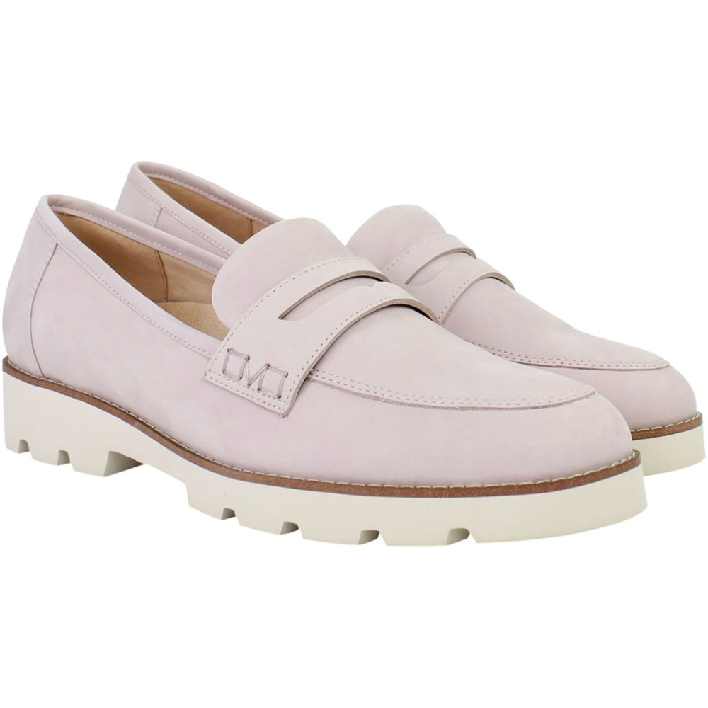 NEW Vionic Loafer Cheryl Baby Pink Suede Arch Support Womens 8.5 Medium Shoes